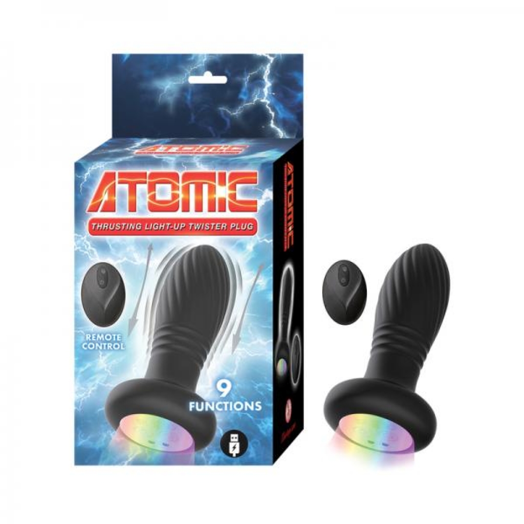 Nasstoys Atomic Tapping Anal Plug in Black